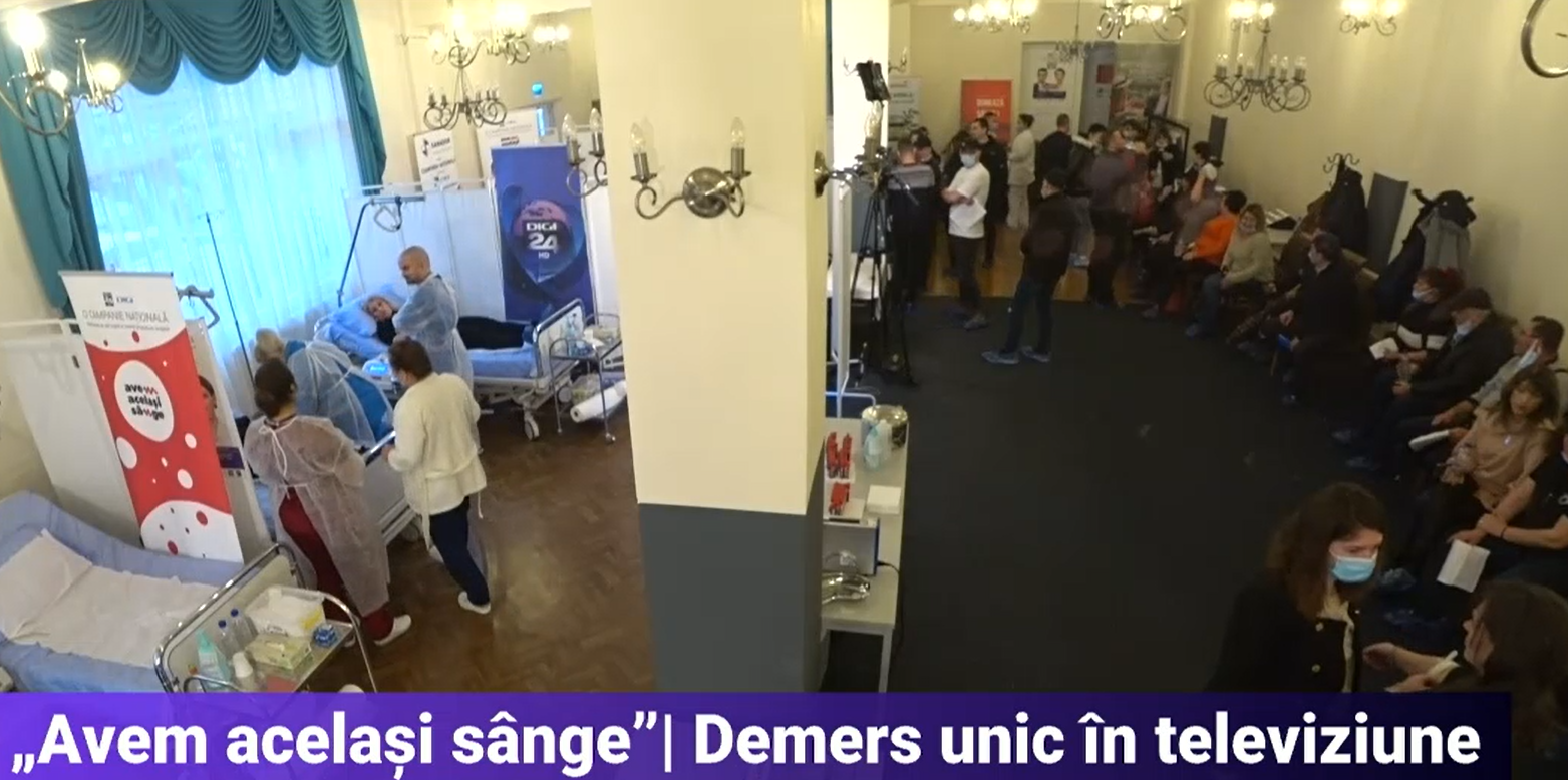 „Avem același sânge”. Medicii militari s-au alăturat campaniei de donare de sânge inițiate de Digi24