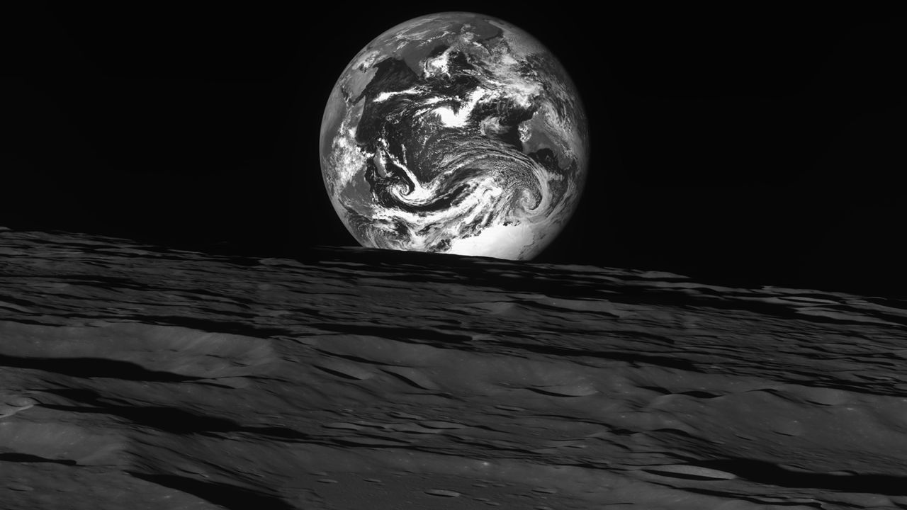 VIDEO Imagini spectaculoase ale Pământului văzut de pe Lună, surprinse de sonda sud-coreeană Danuri