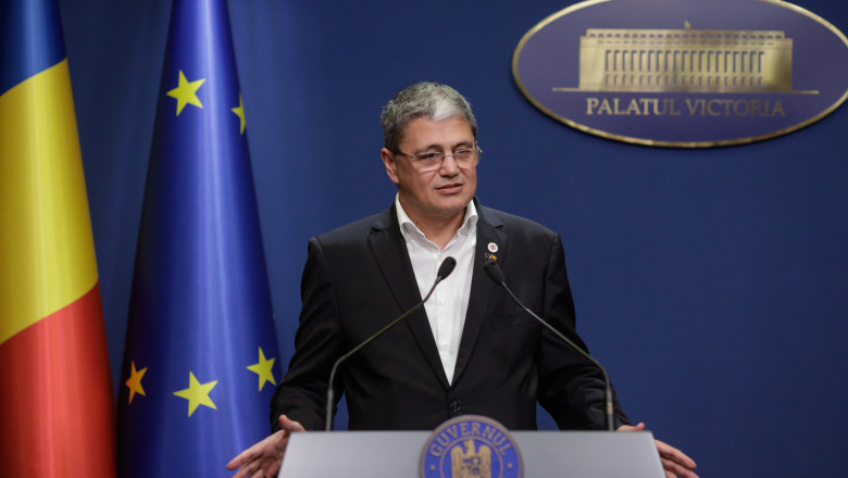 Ministrul Investiţiilor şi Proiectelor Europene, Marcel Boloş, susține o conferință de presă la Guvern.