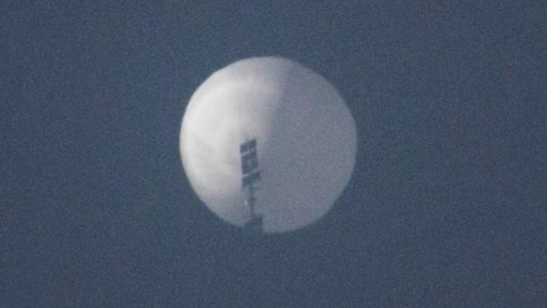 balon de spionaj chinez vazut trecand prin dreptul lunii