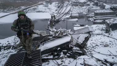 Militari ucraineni în Bahmut