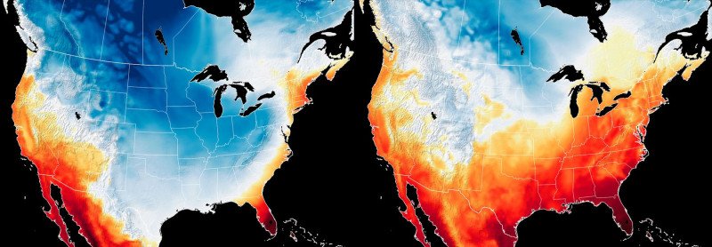 Satellite Imagery Shows How North America Went From Arctic Temperatures To Spring Ones In A Week