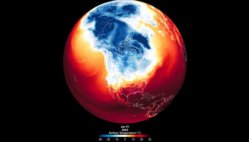 Satellite Imagery Shows How North America Went From Arctic Temperatures To Spring Ones In A Week