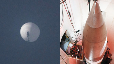 balonul de spionaj al Chinei / siloz cu rachetă nucleară
