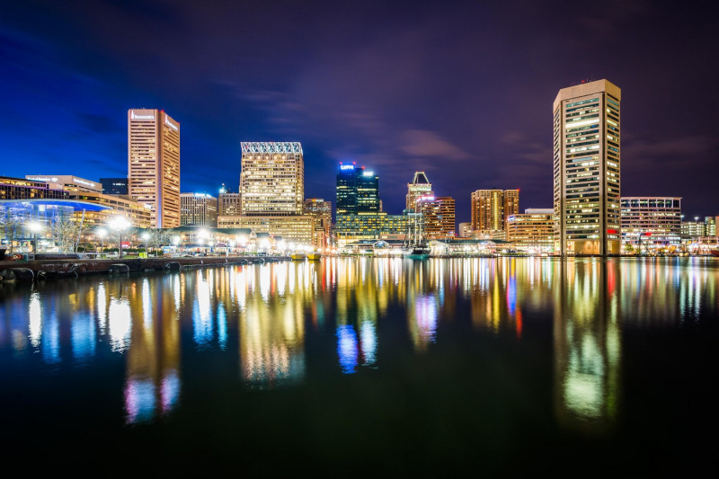 vedere din portul orașului Baltimore