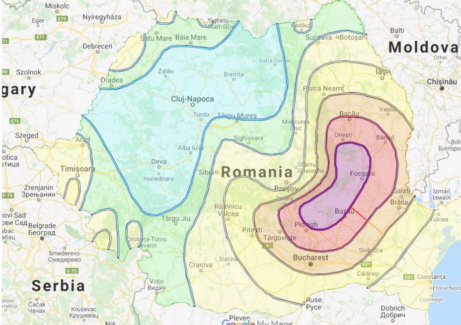 Document MAI: 350.000 de clădiri grav avariate și 45.000 de persoane grav rănite sau decedate în cazul unui cutremur major în România