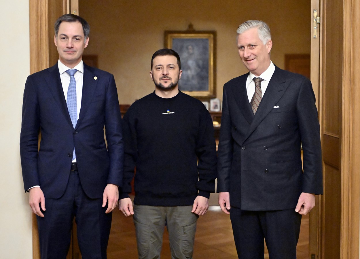 Volodimir Zelenski s-a întâlnit cu Regele Philippe al Belgiei. Ucraina primeşte de la această ţară drone subacvatice
