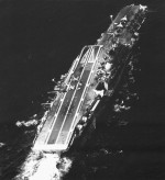 French carrier Foch (R99) aerial view aft 1982