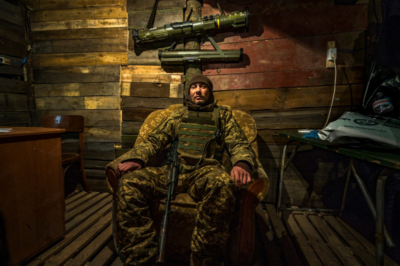 soldat ucrainean adăpost Zaporojie