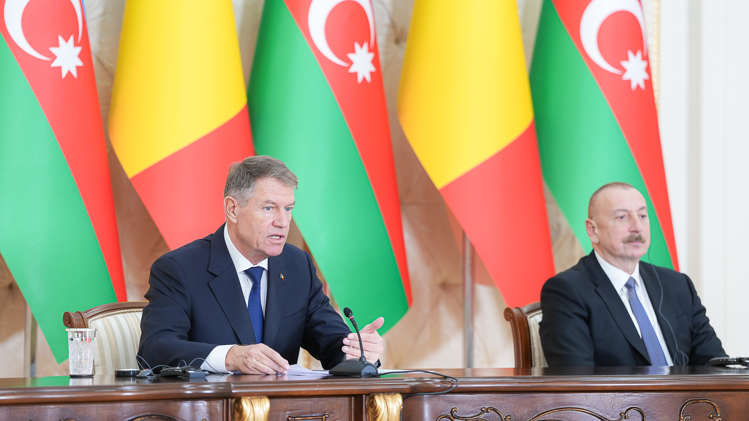 Iohannis: "Gazul din Azerbaidjan, livrat prin Coridorul Sudic, a venit ca o plasă de siguranță pentru multe state din regiune"