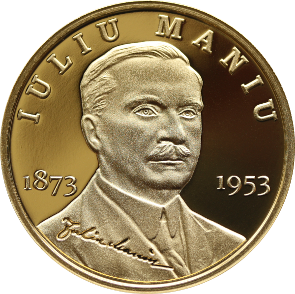 BNR lansează o monedă din aur pentru a marca 150 de ani de la naşterea lui Iuliu Maniu