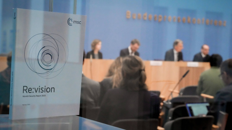 Bundespressekonferenz Muenchner Sicherheitskonferenz und Munich Security Report 2023 Aktuell,13.02.2023,Berlin,Munich Se