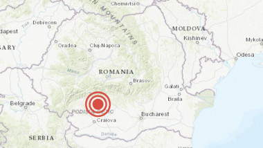 harta romaniei cu un punct rosu în zona de sud
