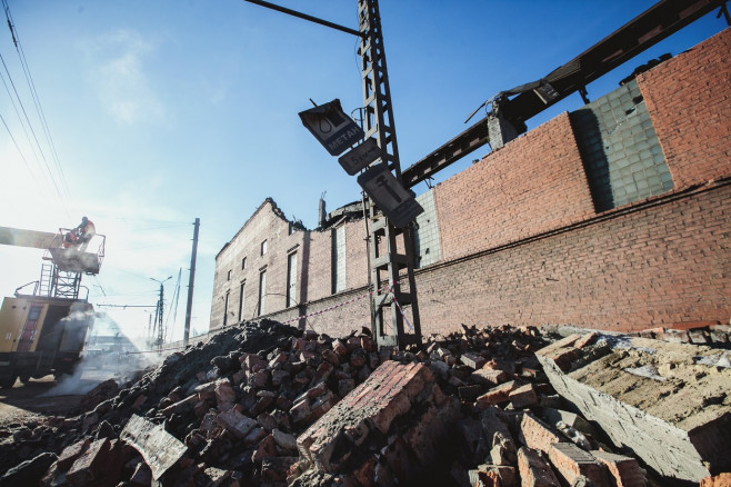 Aftermath of meteorite explosion in Russia's Chelyabinsk Region