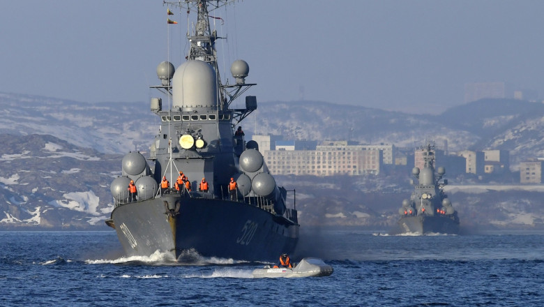 nave din flota de nord a marinei ruse