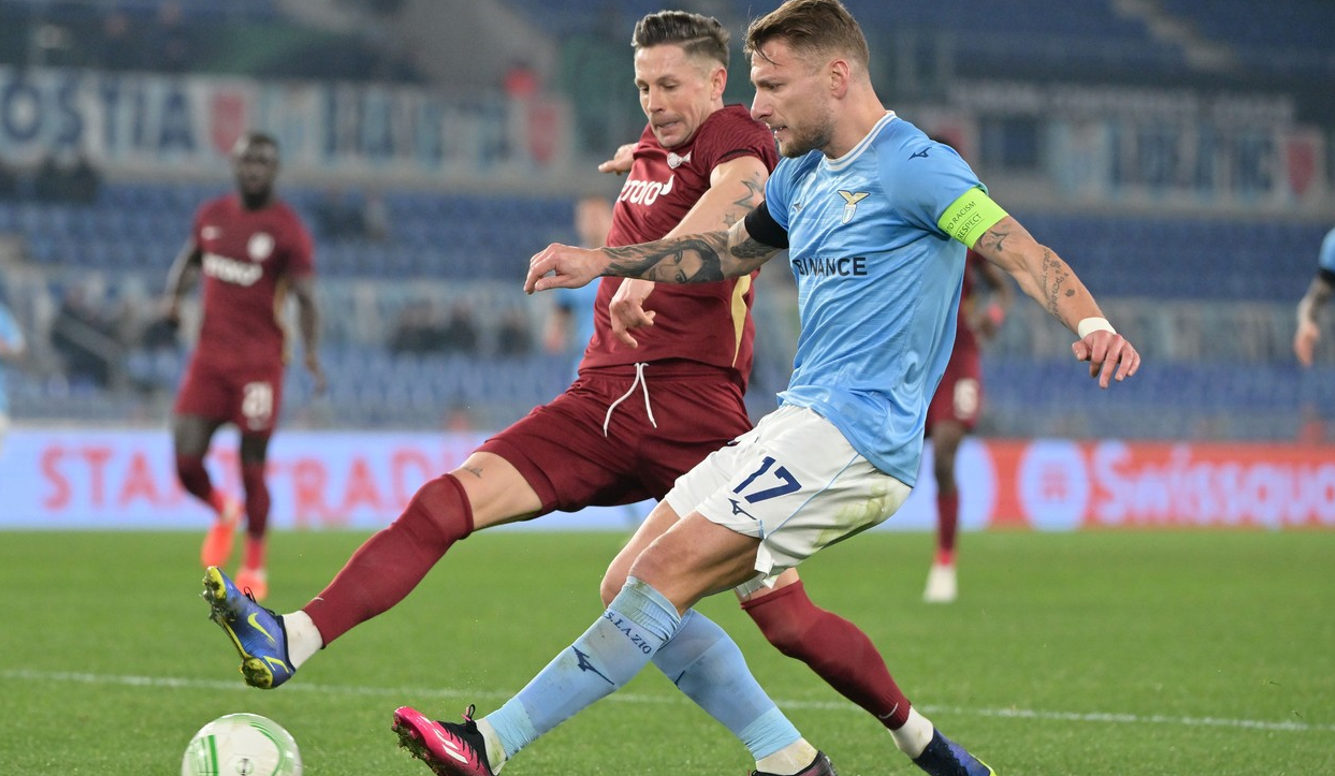 CFR Cluj, învinsă de Lazio la Roma, deși au jucat din minutul 15 în superioritate numerică
