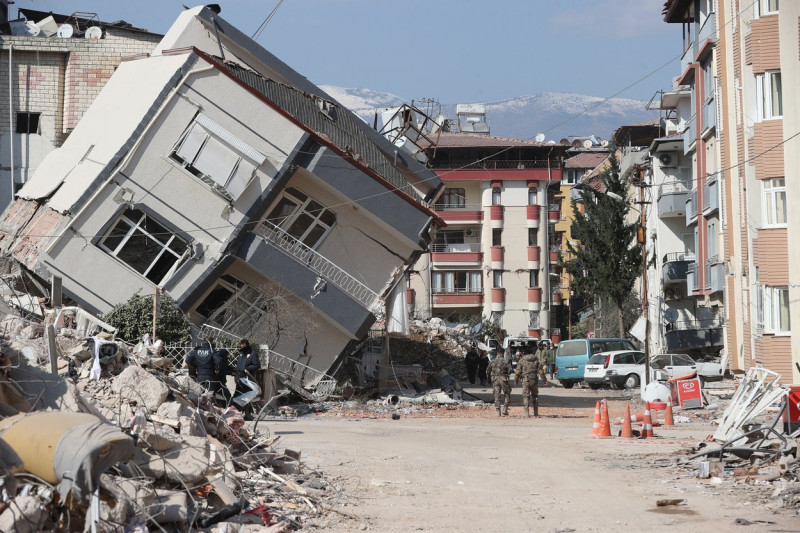 Aftermath of the earthquakes in quake-hit Hatay