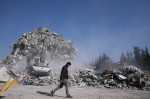 Aftermath of the earthquakes in quake-hit Hatay