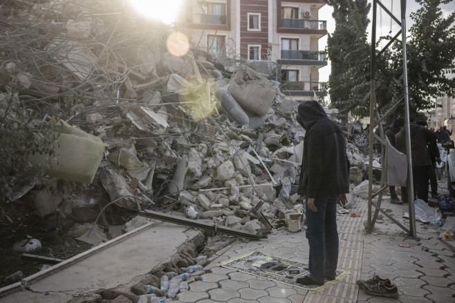 Aftermath of the devastating earthquakes hit the southern Turkiye