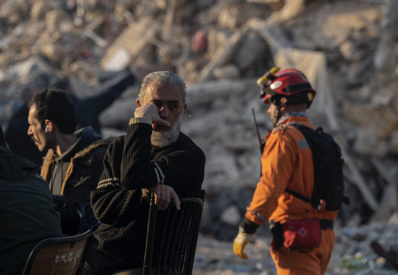 Aftermath of the devastating earthquakes hit the southern Turkiye