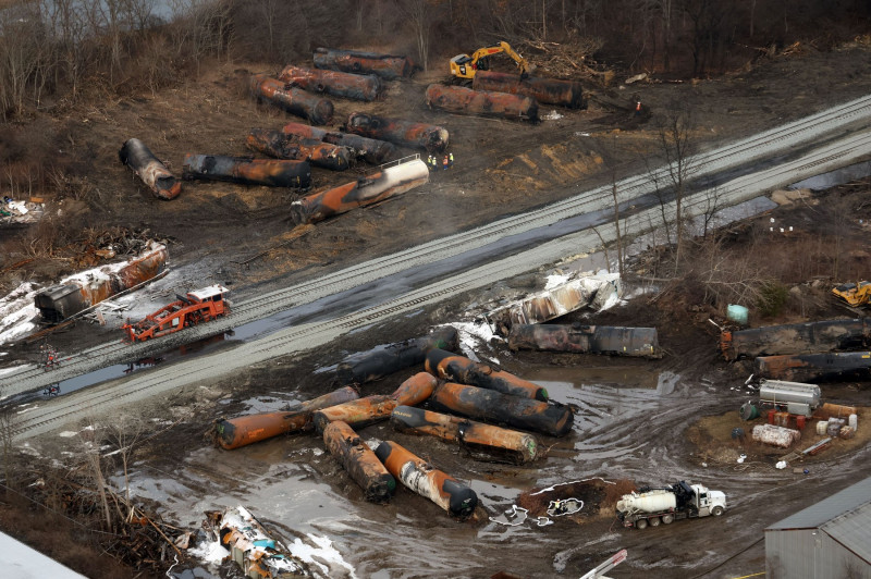 urmările accidentului feroviar din Ohio