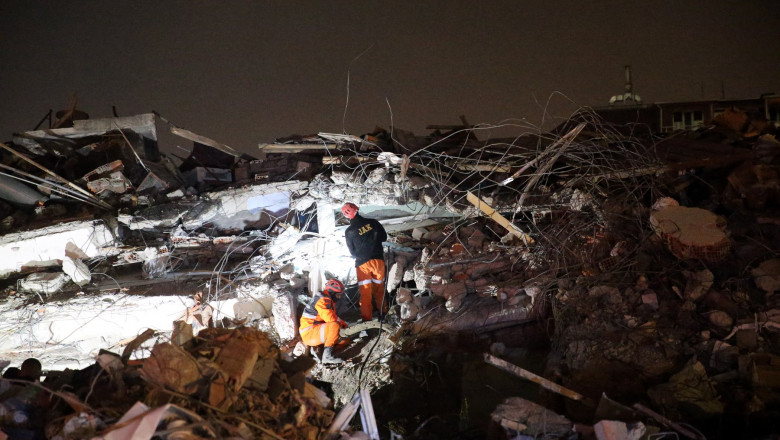 Clădiri prăbușite în urma cutremurelor din Turcia