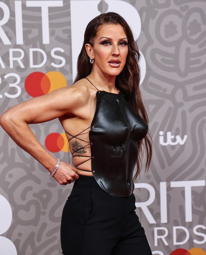 Celebrities On The Red Carpet At The 2023 BRIT Awards
