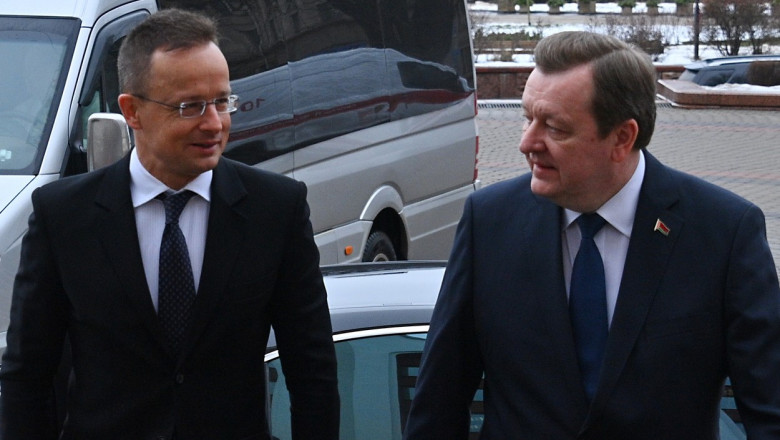 Peter Szijjarto cu ministru bielorus de externe