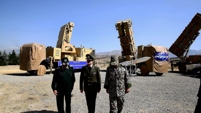 Armata iraniană prezintă sistemul de apărare antiaeriană sistemul Khordad 15 pe 18 martie 2019.