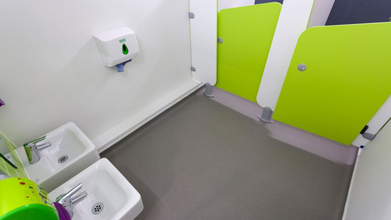 Whitley Park Nursery School children's toilets and cubicles