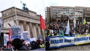manifestatii ucraina rusia razboi berlin bruxelles