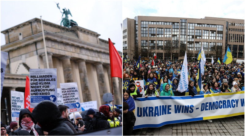 manifestatii ucraina rusia razboi berlin bruxelles