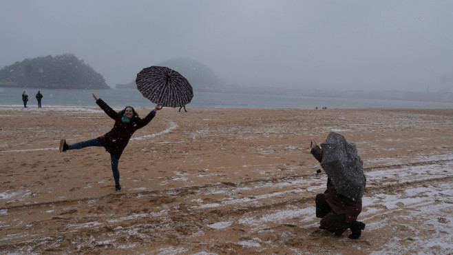 Storm Juliette Brings Snow To Spain