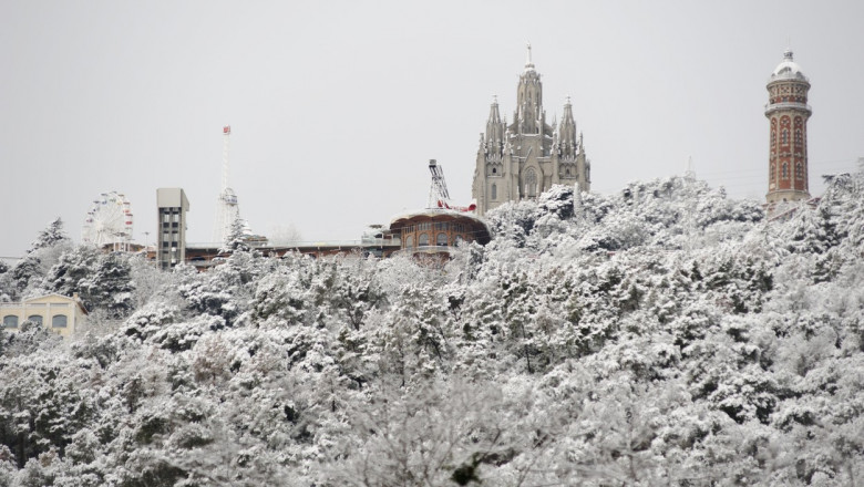The storm Juliette leaves snowfall at low altitudes on the coast and pre-coastal areas of Catalonia.