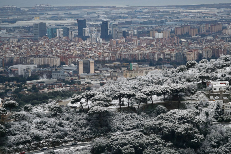 Snowfall In Barcelona