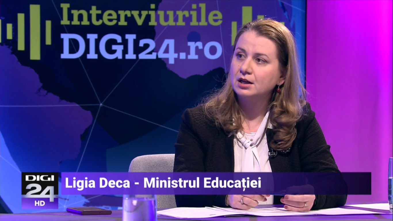 Ligia Deca, Ministrul Educației, la Digi24.ro: Va mai dura patru ani până când vom vedea primul examen de admitere la liceu