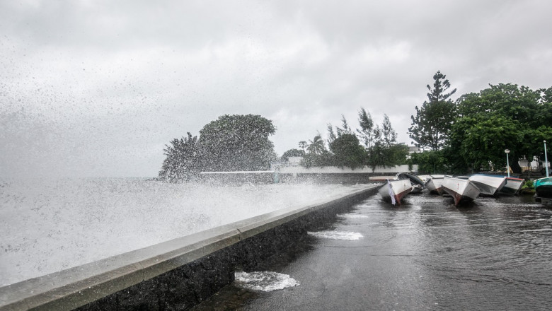 Insula Mauritius ciclon