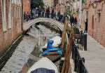 *EXCLUSIVE* Exceptional low tide in Venice has caused the famous canals to Exceptional low tide which have caused canals and Grand Canal to dry up.