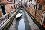 Dry Canals For Low Tide In Venice, Italy - 16 Feb 2023