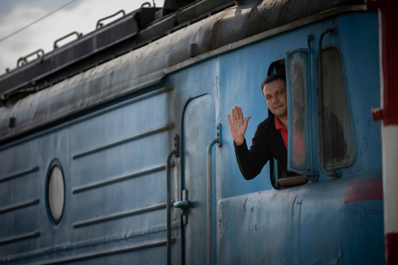 Vasyl est le conducteur du train qui a emmené le président Macron, le premier ministre Draghi et le chancelier Scholz en Ukraine