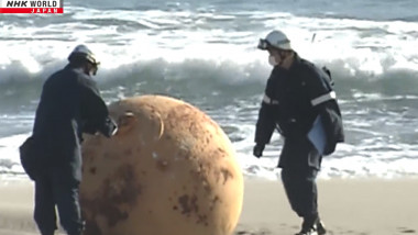 Misterioasa minge de fier care a eșuat pe o plajă din Japonia