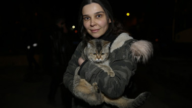 pisica salvata in turcia