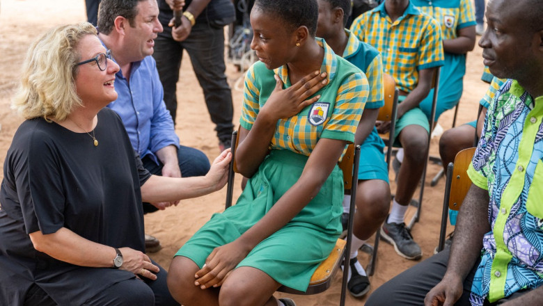 Ministrul german al dezvoltării, Svenja Schulze, se află ăn vizită în Africa
