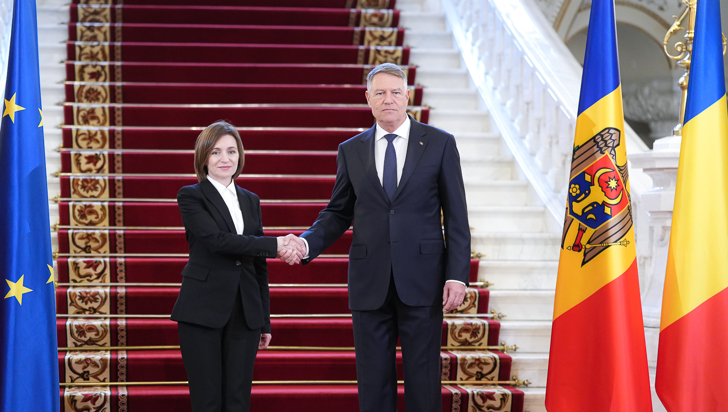 Maia Sandu a ajuns la Cotroceni, unde discută cu Klaus Iohannis
