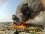 Incendiu devastator într-o tabără de refugiați rohingya din Bangladesh (5)