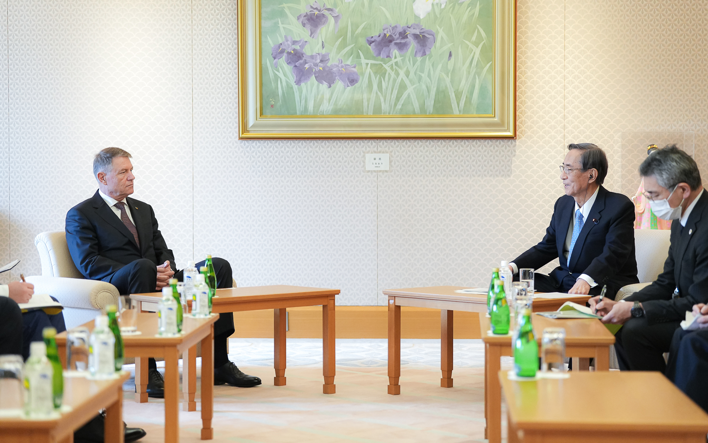 Klaus Iohannis s-a întâlnit cu președinții Parlamentului din Japonia. Mâine va fi lansat Parteneriatul Strategic între cele două țări