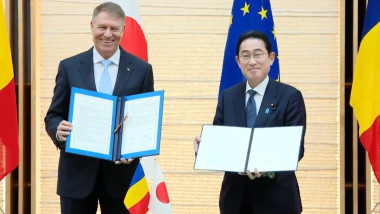 Preşedintele Klaus Iohannis şi premierul Japoniei, Fumio Kishida