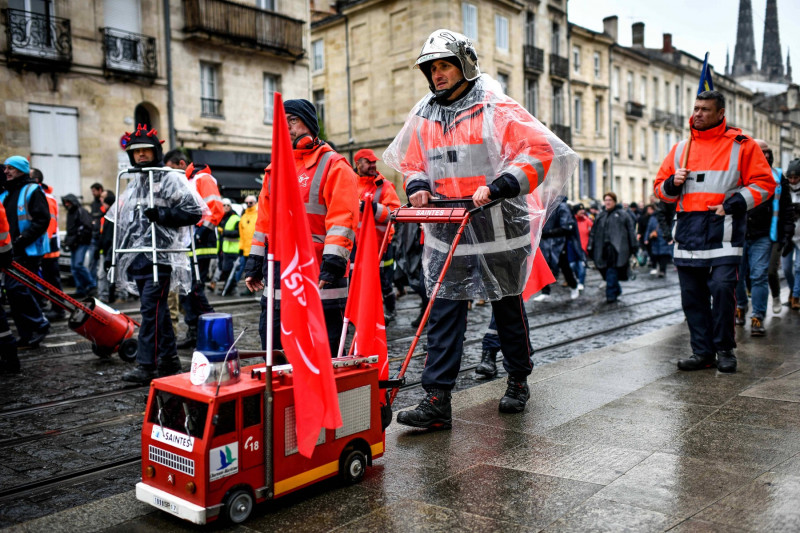 Protest against the pension reform in Bordeaux