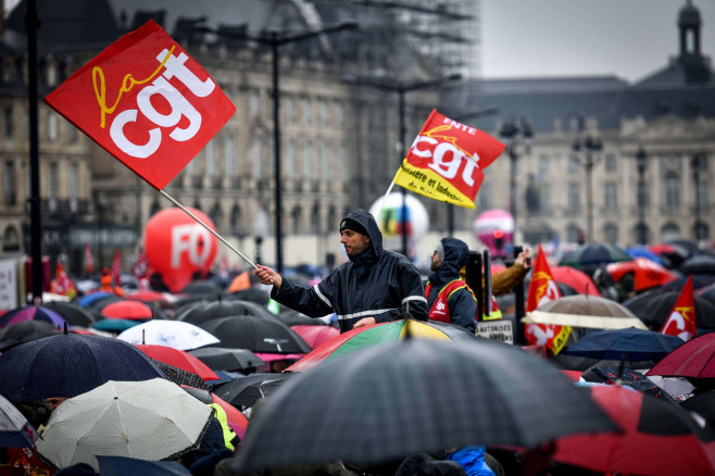 Protest against the pension reform in Bordeaux