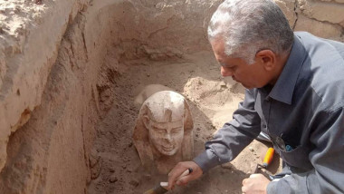 O nouă statuie în formă de sfinx a fost descoperită în Egipt